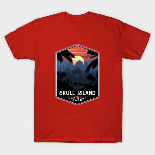 Skull Island National Park T-Shirt by MindsparkCreative